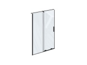 Ravak RODP2 120, čierna+transparent