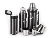 G21 Termoláhev  na pití, 1000 ml, ocelově šedá s rukojetí