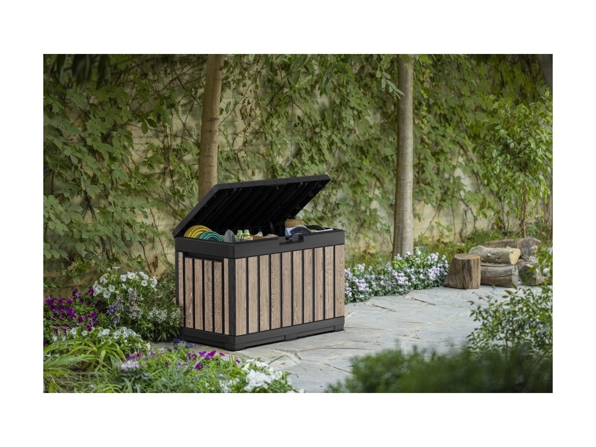 Keter Zahradní úložný box  Kentwood 190 L - 57 x 82,3 x 45 cm - ashwood / jasan