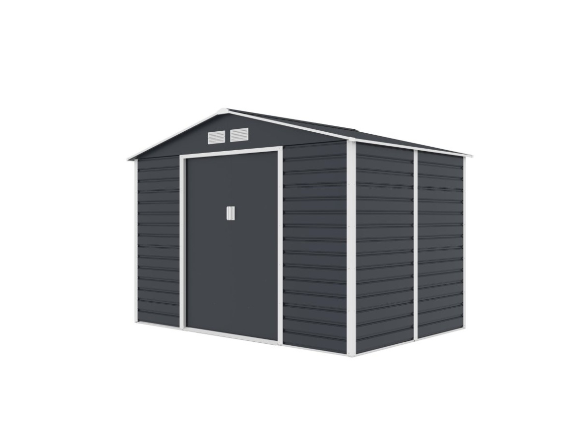 Plechový zahradní domek G21 GAH 529 - 277 x 191 cm, antracitový