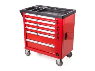 Boxy – G21 Dílenský vozík Cooper 6, červený