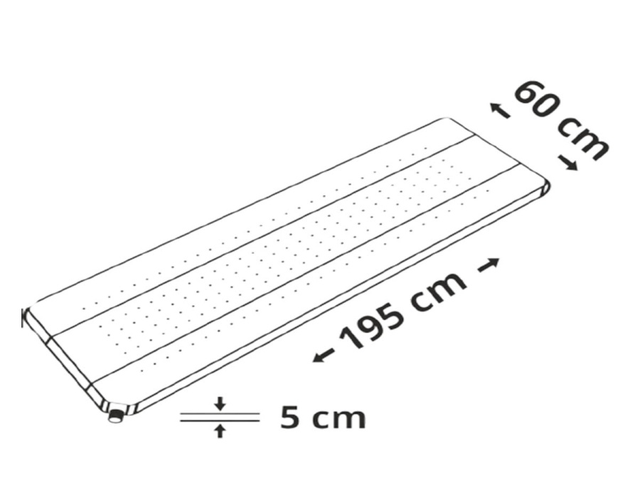 Cattara Samonafukovací karimatka MIDNIGHT