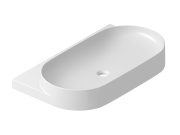 Ravak Umyvadlo Yard 80, s otvorem pro baterii, bez přepadu, bílá