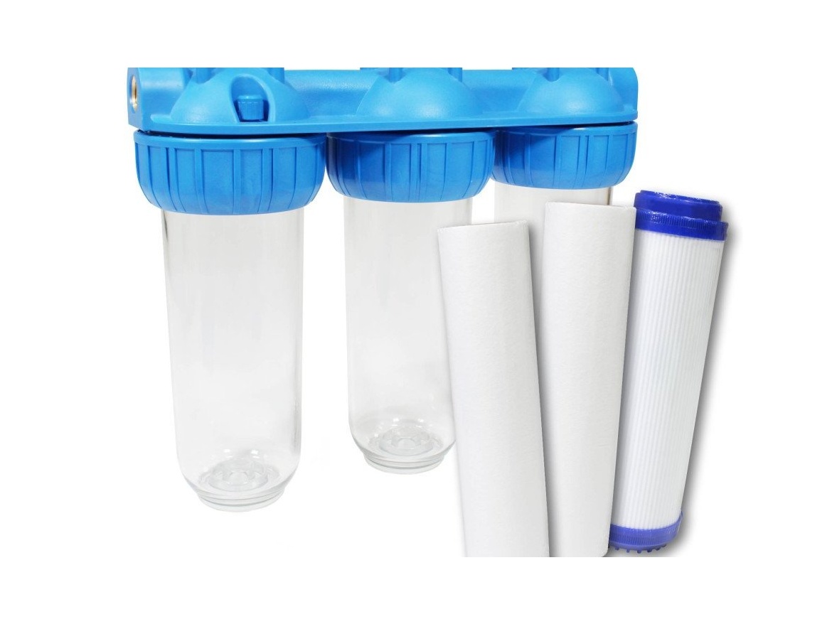 Filtrace pitné vody Donner set 3 stupňové filtrace TRIO (aktivní uhlík granutát)