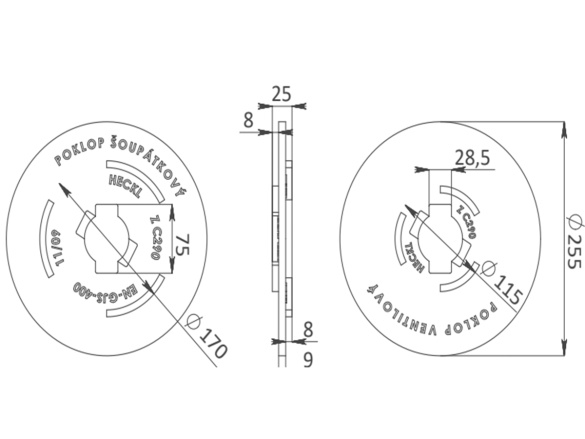 Podkladová deska Heckl Vario 15