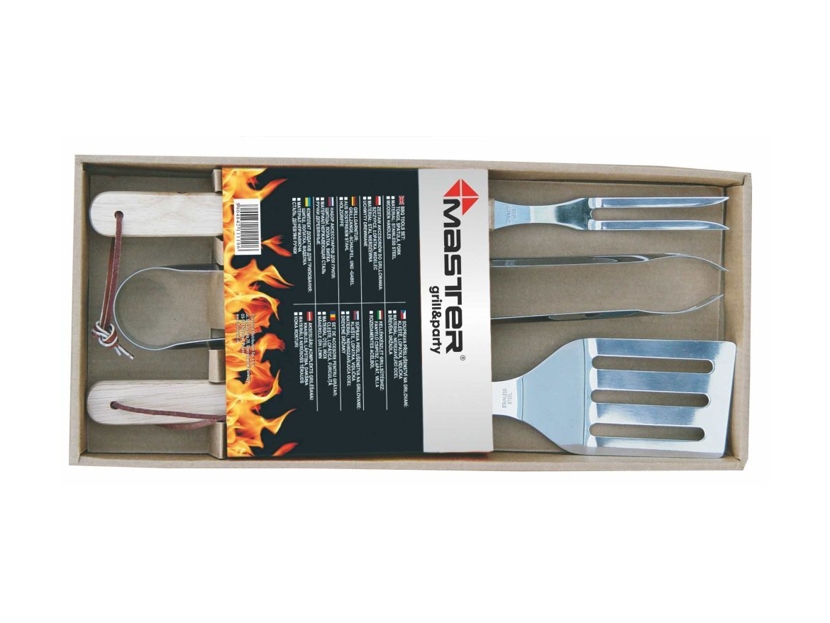 Floraland Master Grill 3 dílná sada grilovacího náčiní
