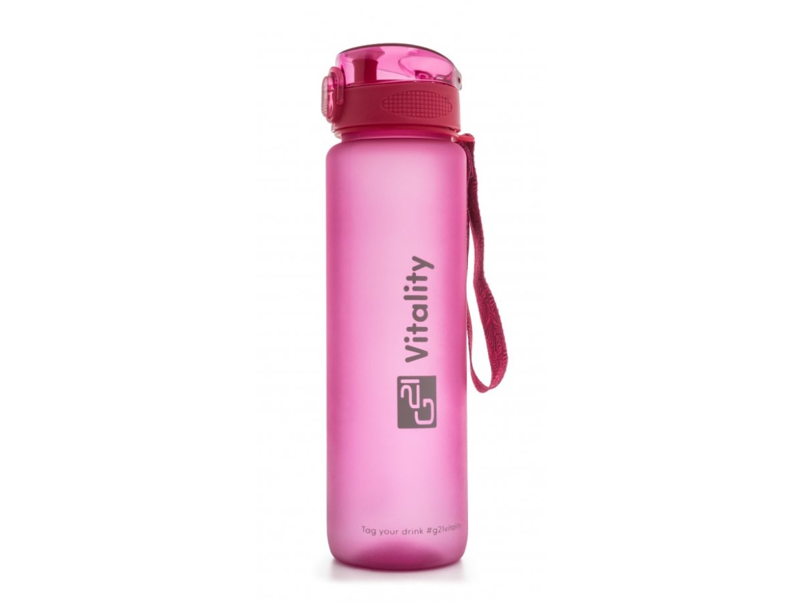 G21 Láhev  na pití, 1000 ml, růžová-zmrzlá