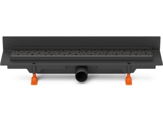 Chudej vályúk –  Chuděj LZB 40 Black (ke stěně) 450 mm, Square, K3