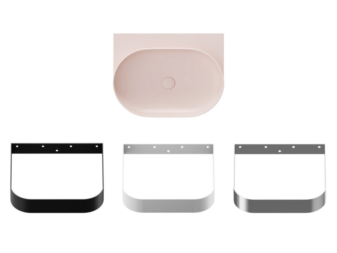 Ravak Umyvadlo Yard 60, bez otvoru pro baterii, bez přepadu, Deepsea Blue