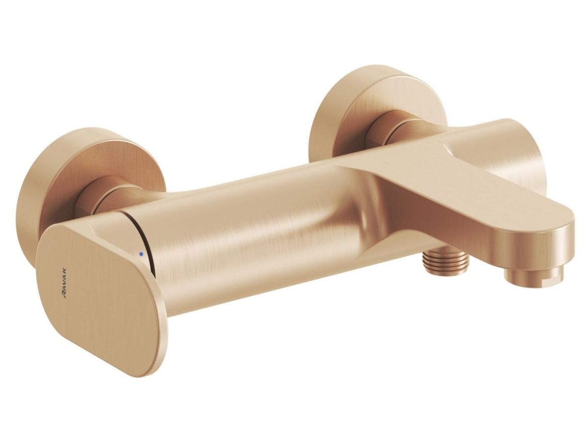 Ravak EL 022.60RGB Vanová nástěnná baterie bez sprchového setu, růžové zlato kartáčované