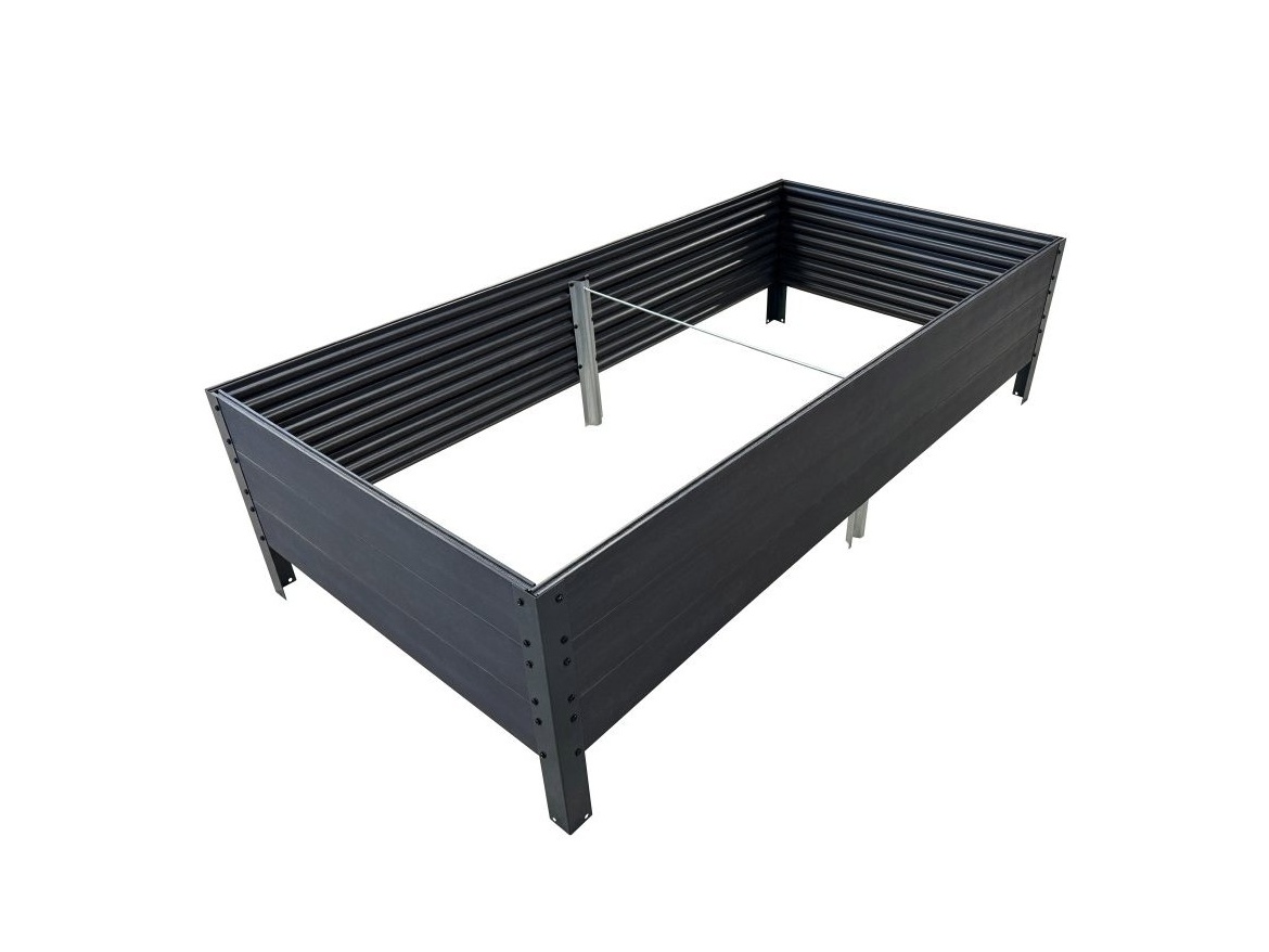 Vyvýšený záhon 150x75x30cm WOODLOOK / šedý