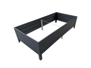 Vyvýšený záhon 150x75x30cm WOODLOOK / šedý