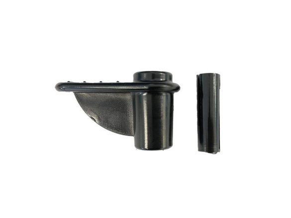 Scobax Izolátor pro elektrický ohradník, nášlap s vnitřní kleštinou pro sklolaminátové tyčky - 10 ks