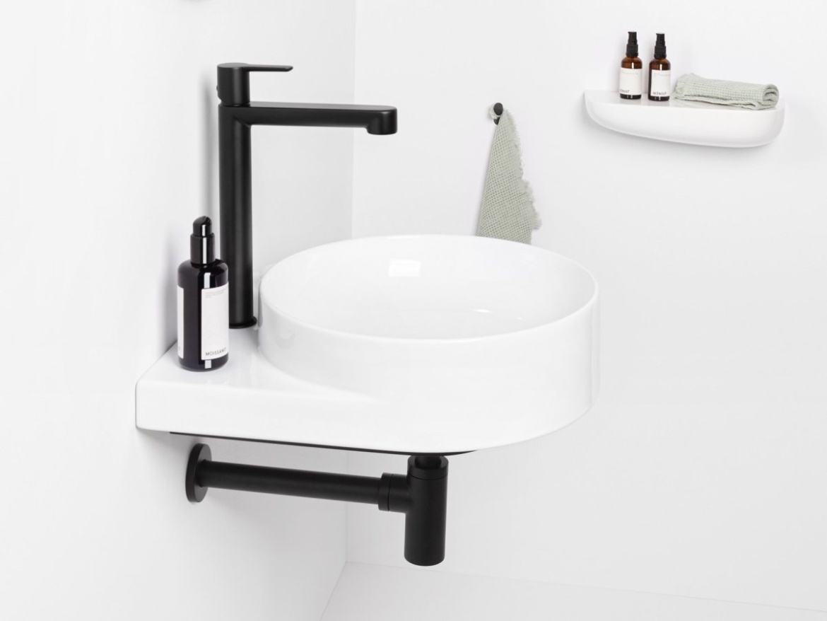 Ravak Umývadlo Yard 40, s otvorom pre batériu, bez prepadu, Deepsea Blue