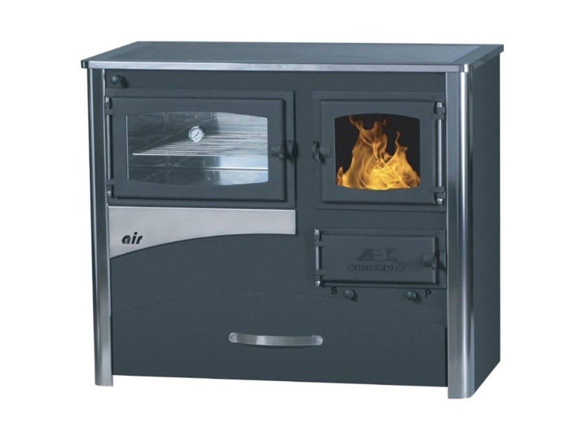 Sporák na tuhá paliva Abc Concept 2 Air 12kW INOX