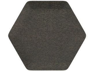 Čalouněné panely –  Luna Hexagon 6x15 cm tmavo hnedá