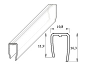 Ukončovací U-profil Lanit Plast