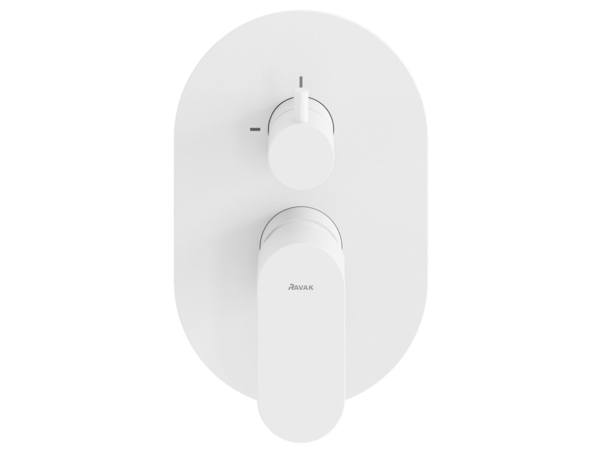 Ravak EL 065.20GB.O2.RB07E Podomítková baterie 2-cestná bez tělesa, Graphite Brushed