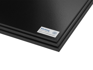 Full boards Röchling –  Desky Polystone Play-Tec Röchling 2440 mm x 1220 mm x 19 mm, černá