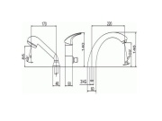 Novaservis Vanová baterie Metalia 57, chrom, stojánková, bez příslušenství,  57045/1,0
