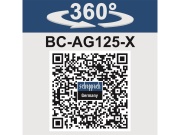 20 V IXES aku úhlová bruska (bez baterie a nabíječky) Scheppach BC-AG125-X