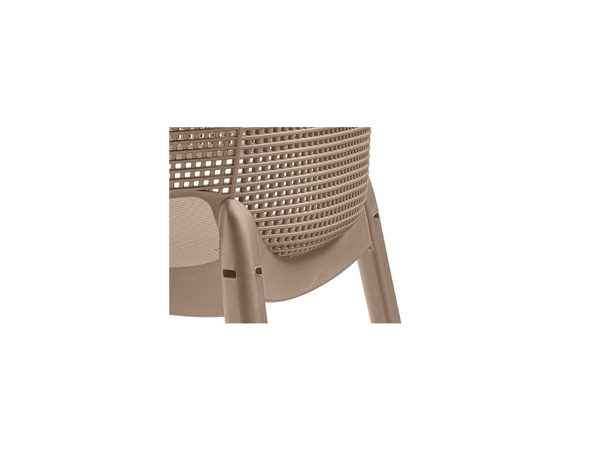 Keter Zahradní židle Keter Elisa - 57,7 x 62,5 x 79 cm - cappuccino