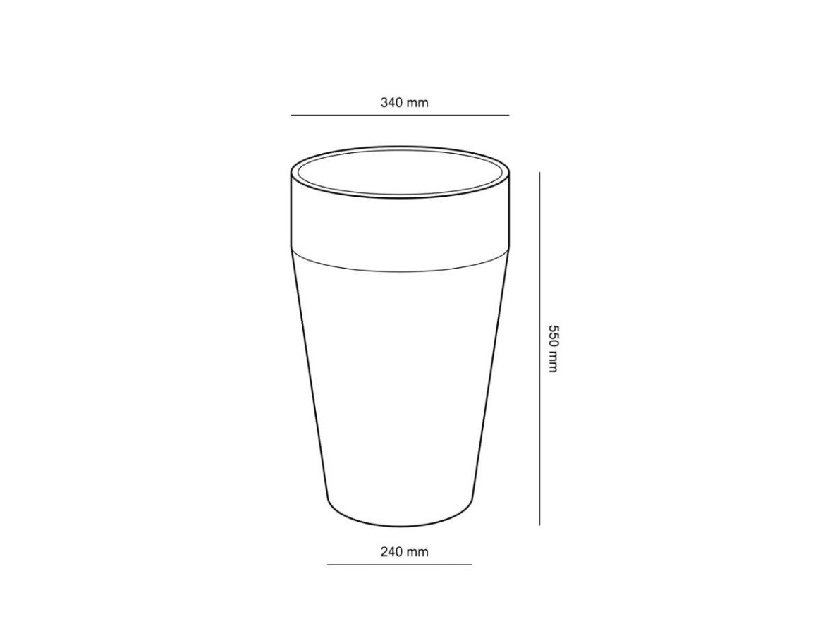 Granitové květináče Granisil granitový květináč MONTI 55 cm