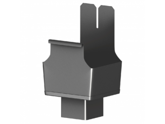 Příslušenství pro Roh žlabu Tegola Lakovaný okapový roh žlabu SQUARE 120 mm 120 mm, RAL 7016, vnější