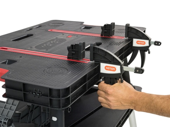 Asztal Keter Stůl  Folding Work Table dílenský, z výstavy