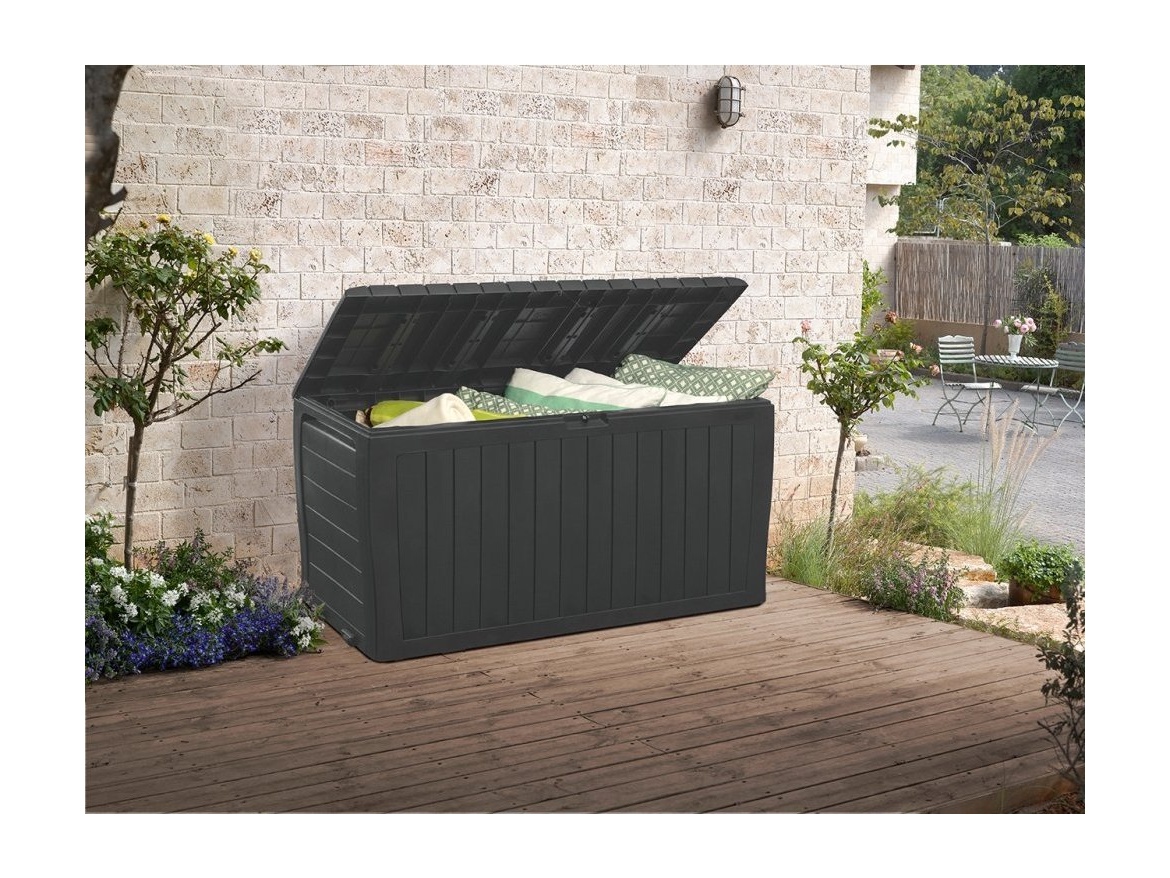 Keter Keter Marvel Plus - zahradní úložný box 270 L - 116,7 x 44,7 x 57 cm - grafitový