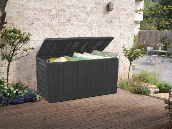 Keter Keter Marvel Plus - zahradní úložný box 270 L - 116,7 x 44,7 x 57 cm - grafitový
