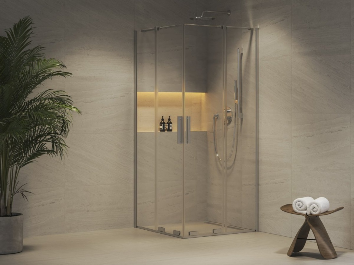 Ravak RORV2 80x80, černá+transparent