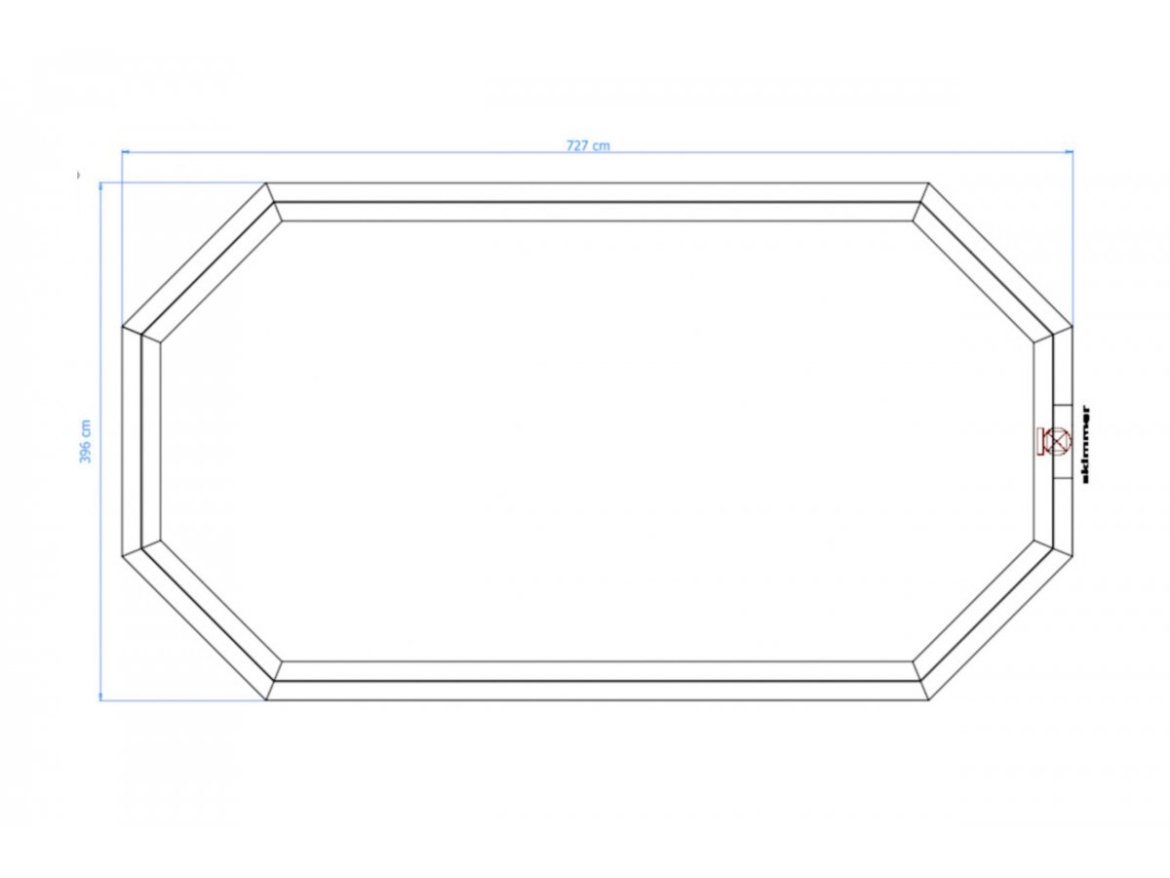 Zahradní bazén Tuindeco Porto Marie