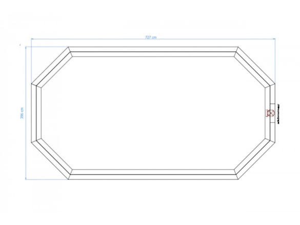 Zahradní bazén Tuindeco Porto Marie