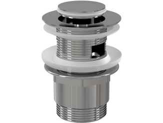 Výpustě a zátky –  Alcadrain Umyvadlová výpusť 5/4", chrom, click-clacki, malá zátka,  A39