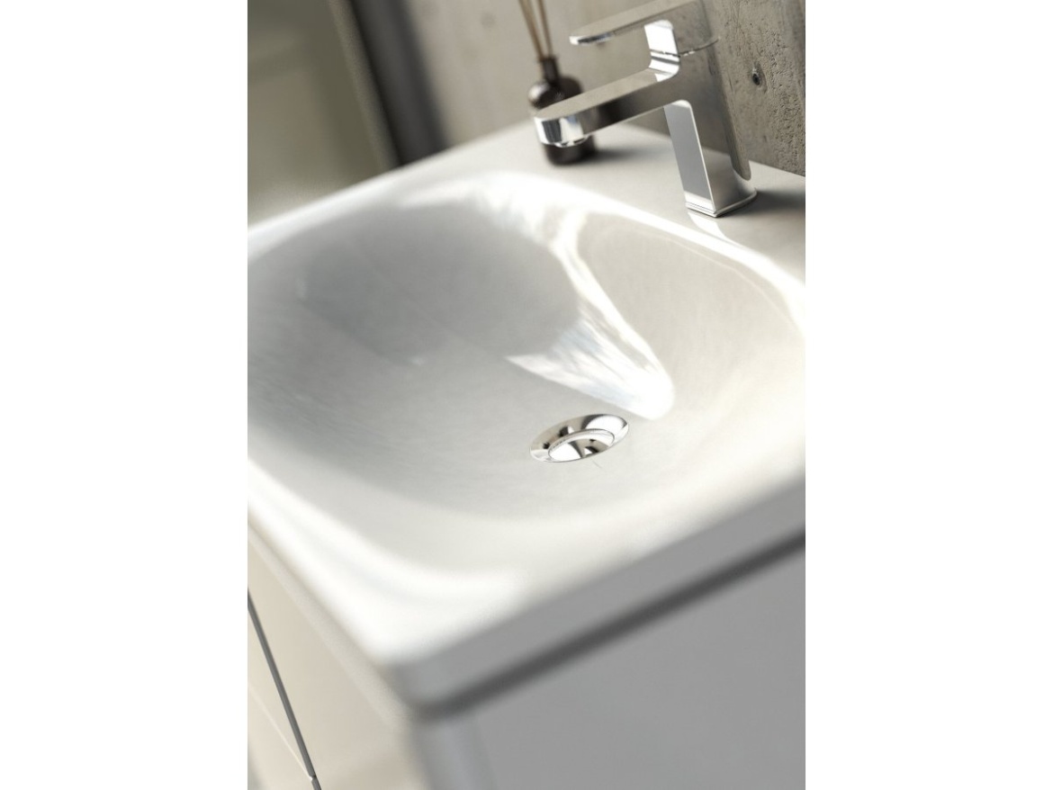 Ravak Umyvadlo Balance 50, s otvorem pro baterii, bez přepadu, bílá