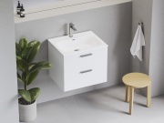 Ravak Umyvadlo Chrome Slim 60 keramické, s otvorem pro baterii, s přepadem, bílá