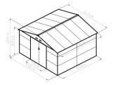 Plechový zahradní domek G21 GAH