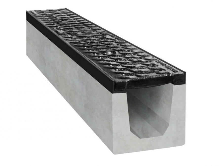 Betonový žlab s litinovou mříží Gutta C250