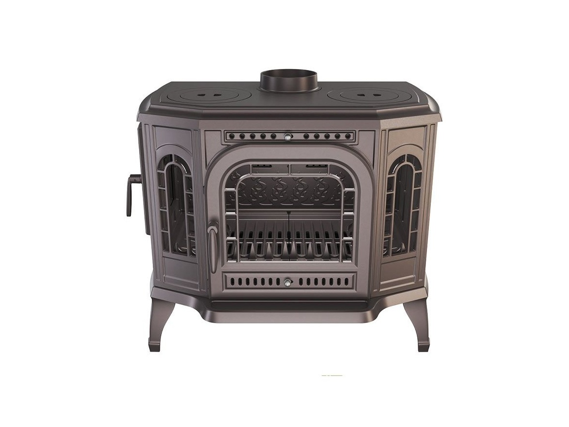 Kawmet Litinová krbová kamna P7 LB s varnými plotnami - 10,5 kW ECO