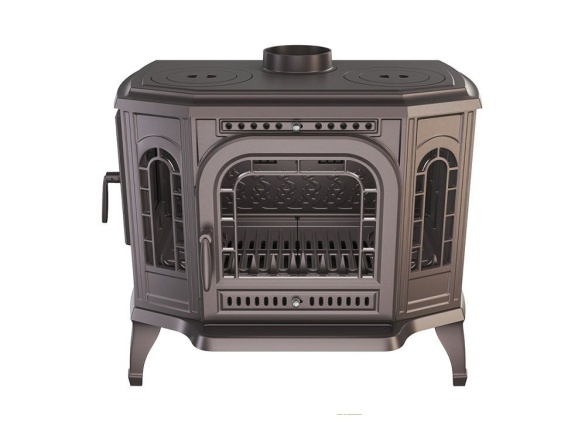 Kawmet Litinová krbová kamna P7 LB s varnými plotnami - 10,5 kW ECO