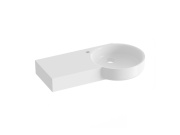 Ravak Umyvadlo ARC 83/43 P, s otvorem pro baterii, bez přepadu