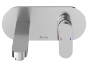 Ravak CR 019.20BL.O1 Umývadlová podomietková batéria vrátane R-boxu, čierna