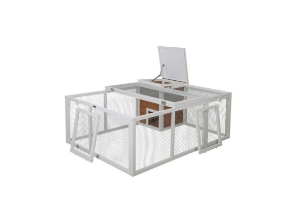 Scobax Výběh pro králíky, s domečkem, 132 x 102 x 59 cm