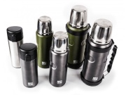 G21 Termoláhev  na pití, 1000 ml, ocelově šedá s rukojetí