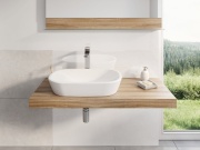 Ravak Umyvadlo Ceramic O 60, bez otvoru pro baterii, bez přepadu, bílá