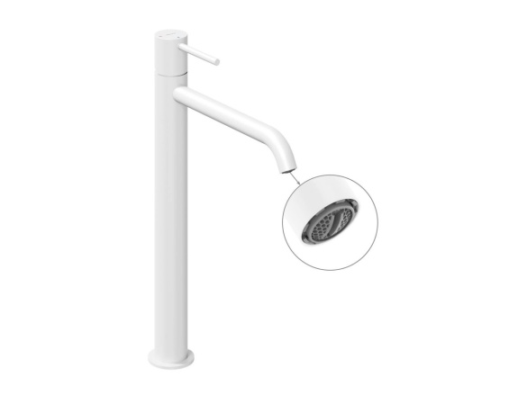 Ravak ES 015.11WV Umyvadlová stojánková baterie BeCool 340 mm bez výpusti, White Velvet