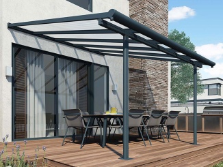Pergoly Palram –  Palram Sierra 5400 antracit 3 x 5,46 m hliníková pergola