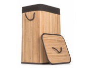 G21 Koš na prádlo  72 l, bambusový s hnědým košem