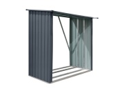 Přístřešek na dřevo 2 x 1,5 m s pultovou střechou antracit Riwall PRO RMWS 3x7 Anthracite